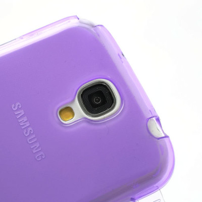 Силиконови гърбове Силиконови гърбове за Samsung Силиконов гръб ТПУ тефтер Samsung Galaxy S4 I9500 / S4 I9505 / S4 Value Edition I9515 прозрачен лилав